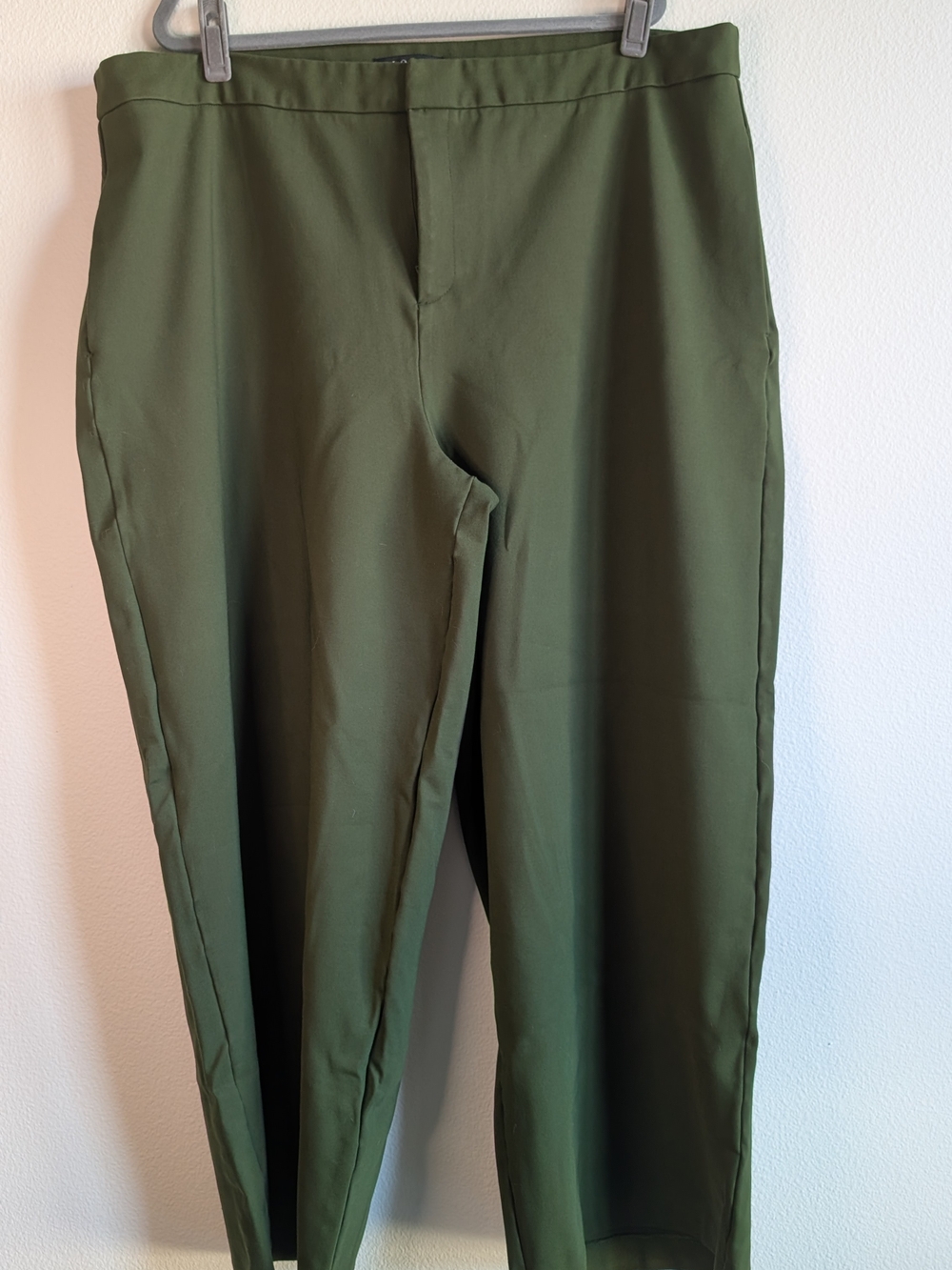 Eloquii Olive Green Stretch Trousers